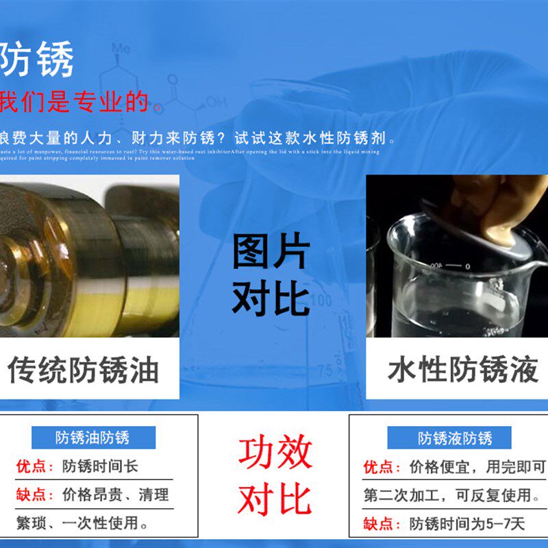 不锈钢金属水性防锈剂水基清洗液钢板钢铁防锈水钢筋除锈剂