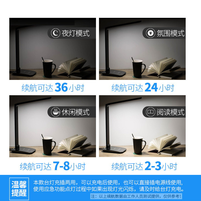 冠雅触控调光LED护眼台灯 儿童学习专用 阅读写字寝室照明 无极调