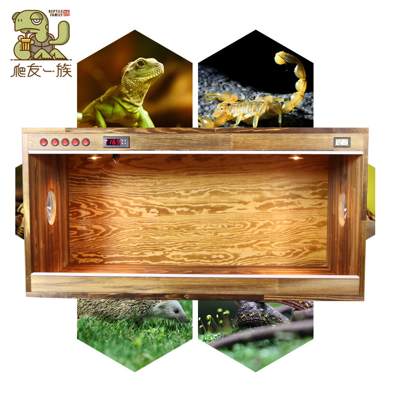 陆龟豹龟星红腿饲养箱冬季加热大号别墅蜥蜴鬃狮保温加热爬宠箱