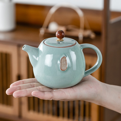 紫砂茶壶开片可养单壶家用大号过滤杯玻璃电热陶瓷泡茶杯套装茶具