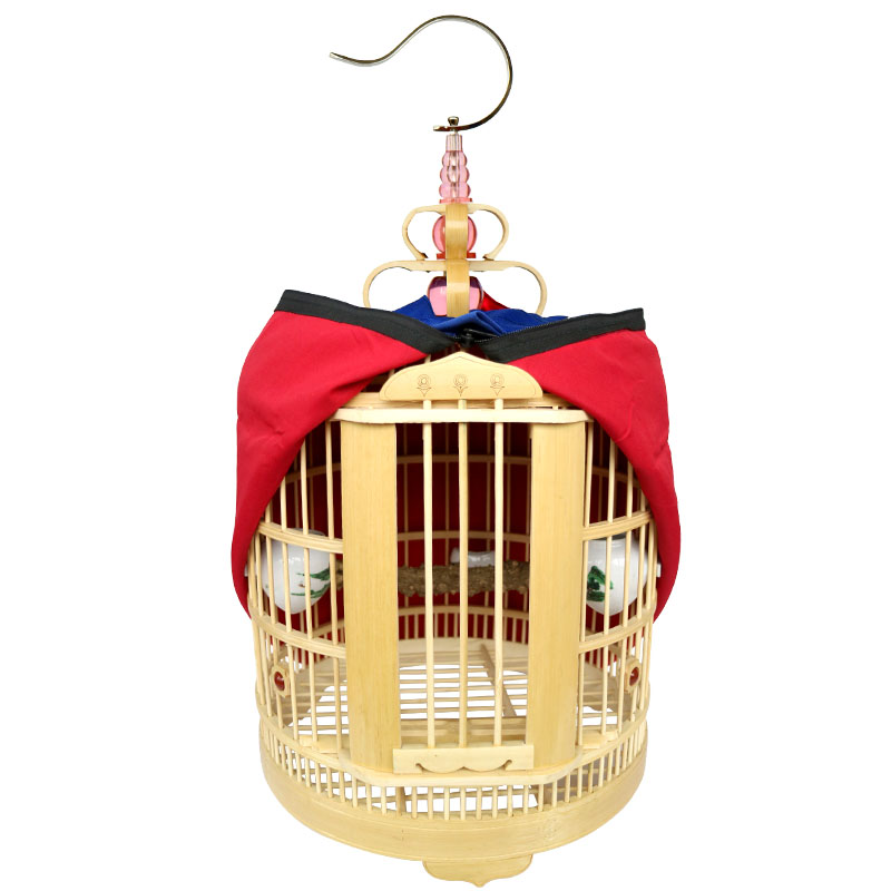 画眉鸟笼全套手工高档精品配件八哥竹制贵州大号鹩哥笼鸟笼子包邮