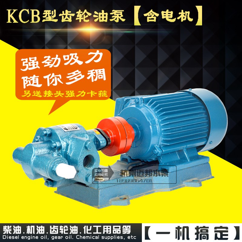 厂家直销 齿轮油泵电机组KCB200高压机油漆大流量柴油润滑齿轮泵