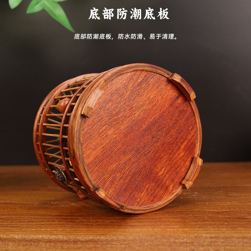 大叶黄花梨木蝈蝈笼子梅花顶蛐蛐笼蚂蚱螟虫笼手编笼饲养箱爬虫笼