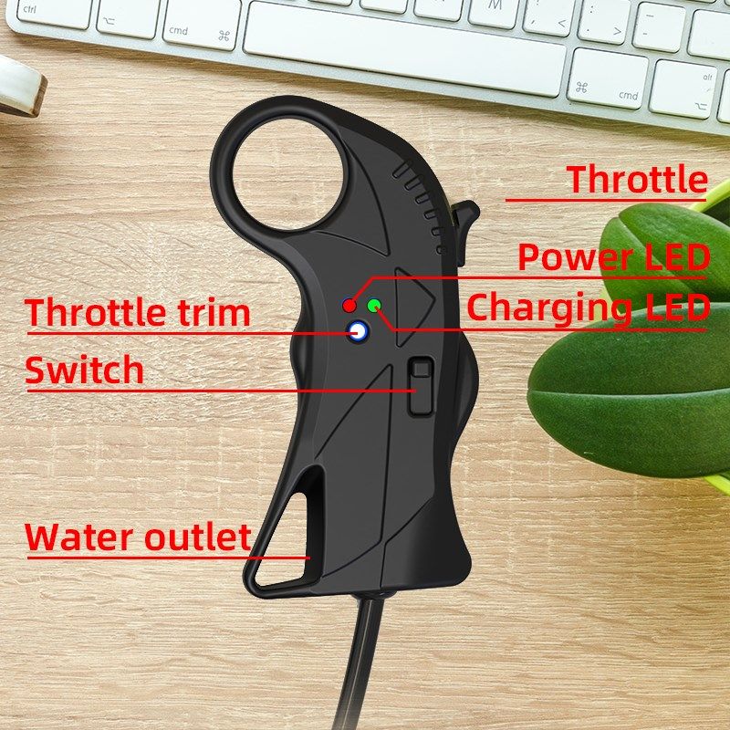 芸雁W4L防水有线遥控器水上电动冲浪板滑板车直喷水翼板直连电调