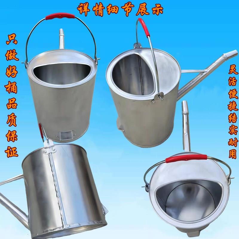 加油桶水桶铝制长嘴加厚手提便捷防爆加油站用汽柴车配备用油箱壶