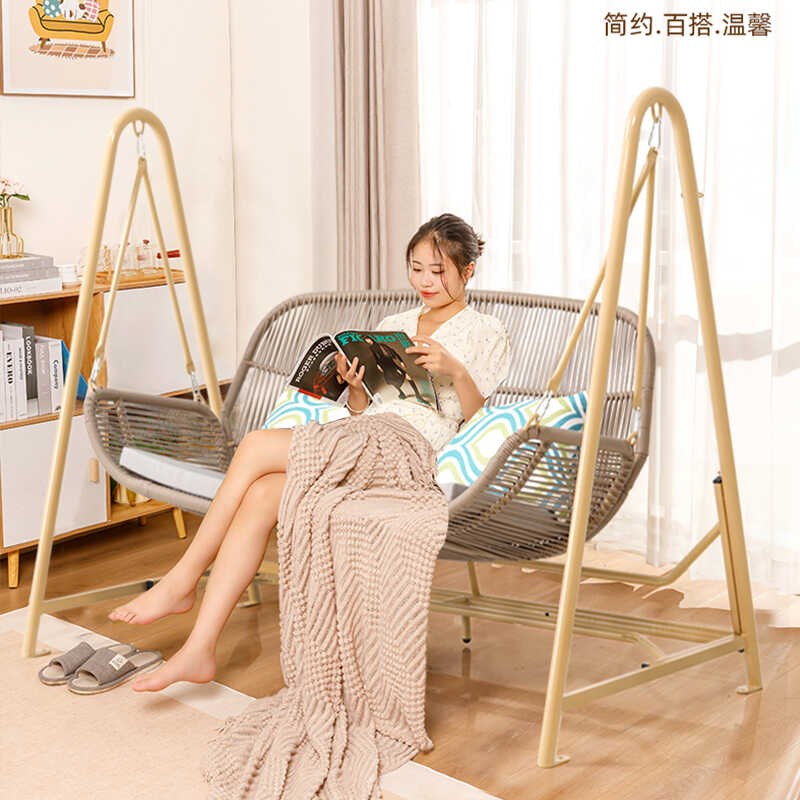 户外秋千庭院荡秋千吊椅阳台双人摇篮花园网红室外儿童成人吊床椅
