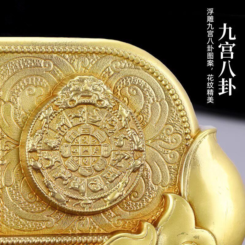 慧宝过门贴楣门贴纯铜门口墙挂件十相自在过门牌九宫八卦牌墙贴
