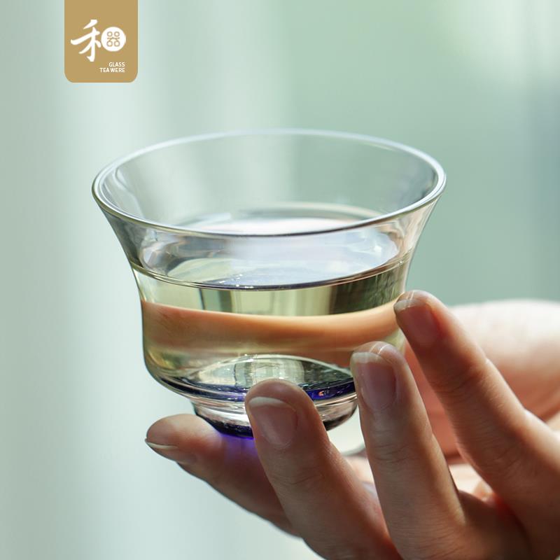 禾器星空斑斓玻璃品茗杯耐高温中式纯手工高档茶道主人杯礼盒装