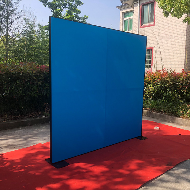 丽屏展架80x180kt板广告牌易拉宝立式落地式铝合金双面海报架门型
