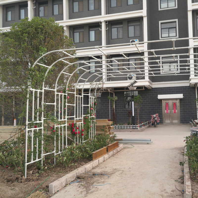 加粗加宽超大型拱门花架月季爬藤架室外庭院铁线莲玫瑰铁艺花支架