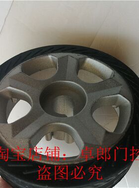 电动门轮 伸缩门机头轮通用铸铝驱动轮电动门配件电动伸缩门轮子