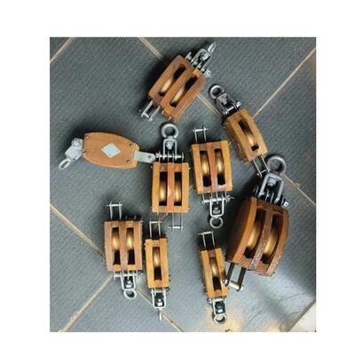 船用木制滑车单双轮6寸8寸IMPA231601 BLOCK WOODEN SHEAWE