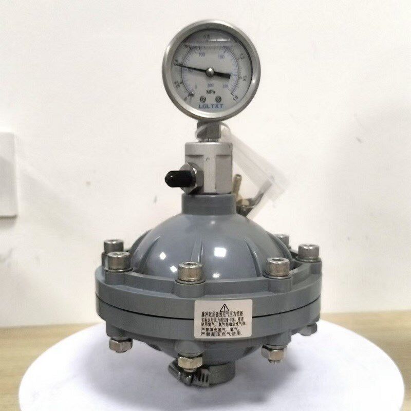 CPVC材质膜片式脉冲阻尼器 DN15/20/25 缓冲器缓冲罐气囊带压力表
