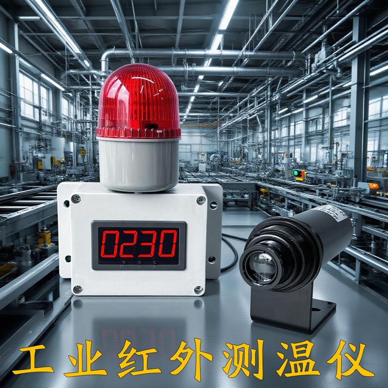 非接触式工业红外测温仪带报警功能大屏幕数显激光同轴短波温度计