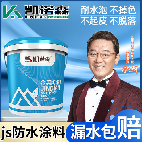 JS聚合物卫生间防水涂料K11楼顶屋顶外墙鱼池防漏补漏材料防水胶