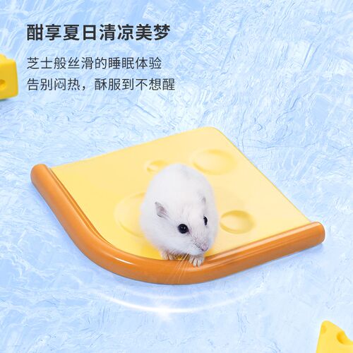 仓鼠降温空调冰垫芝吱金丝熊降温板夏天凉席散热陶瓷冰屋用品