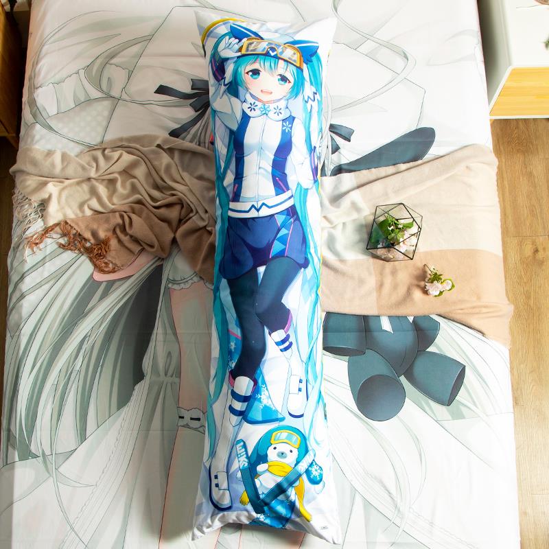 二次元动漫初音学生等身抱枕公主殿下1.8米床头长靠垫1.5枕头套子