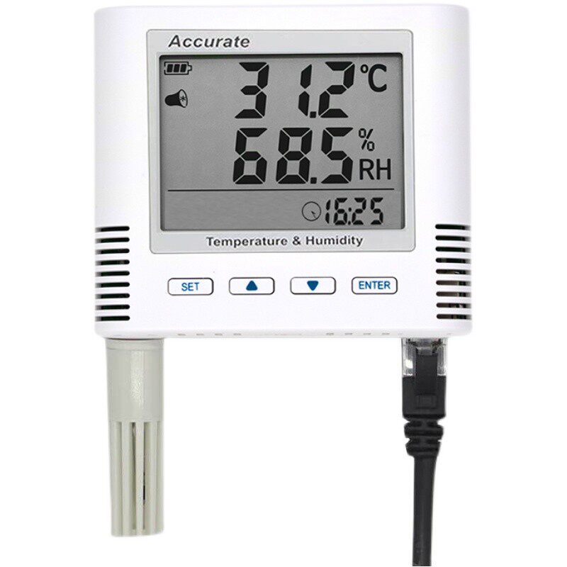 以太网温湿度传感器易维联变送器RJ45网络温度湿度采集器TCP/IP用