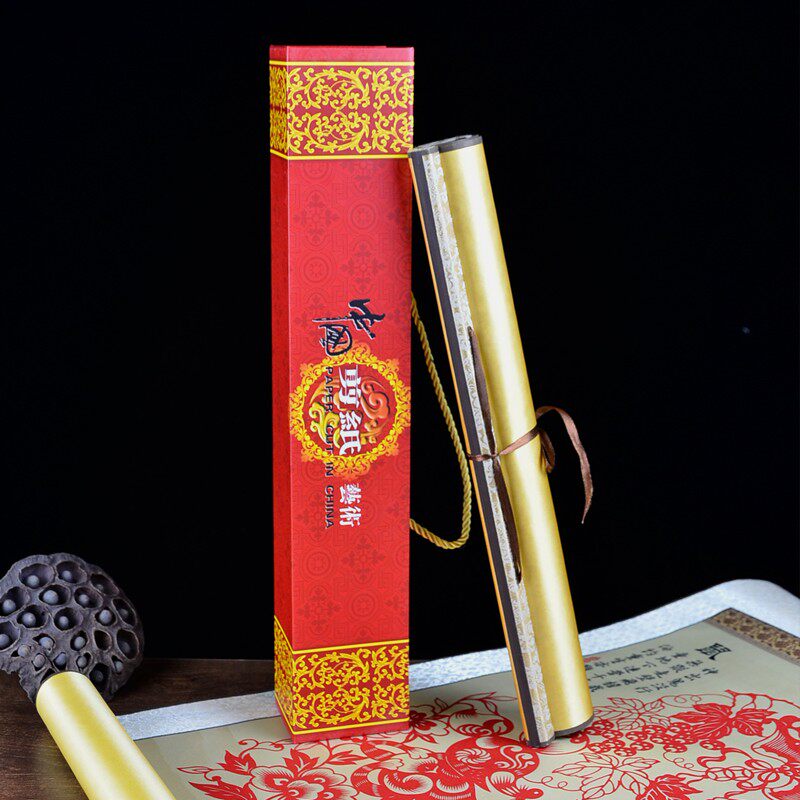 民间特色手工艺品剪纸画装饰挂轴客厅装裱中国风礼物送老外