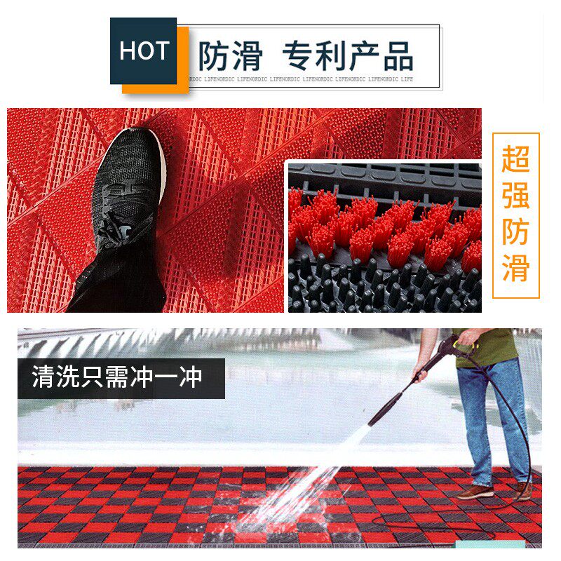防滑除尘地垫eva商场酒店公司门口进门室外户外庭院塑料地毯蹭土