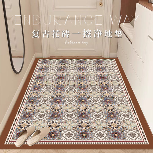 美式地垫入户门垫高端进门门口pvc防滑脚垫门垫进门玄关免洗地毯