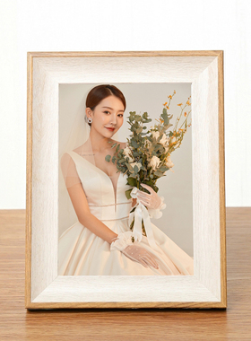 简约相框摆台洗照片婚纱照全家福宝宝相影楼冲印挂墙画框相架定制