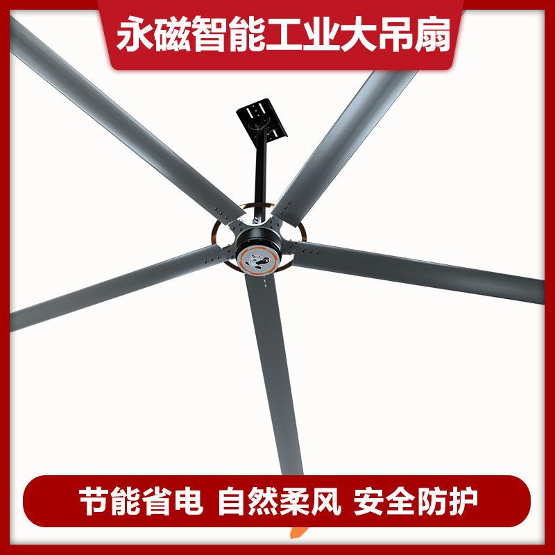 大功率节能工业风扇工厂仓库大吊扇养殖场篮球馆永磁工业大风扇