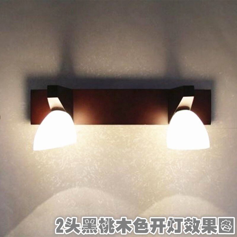简约镜前灯实木卫生间led镜柜灯 北欧日式防水防雾化妆梳妆台灯具