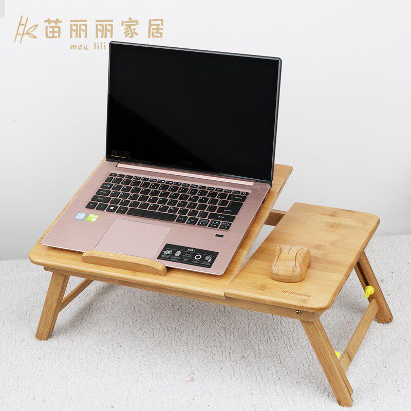 放床上的桌子折叠床上用的写字桌床桌家用小书桌电脑懒人桌宿舍竹