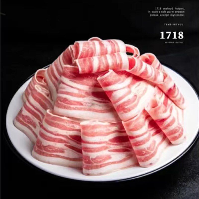 网红商用创意特色火锅店雪花肥牛羊肉片专用餐具密胺仿瓷干冰盘子
