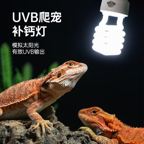 宠维奥爬宠uvb灯乌龟晒背灯鬃狮蜥蜴饲养箱补钙灯多肉补光灯10.0