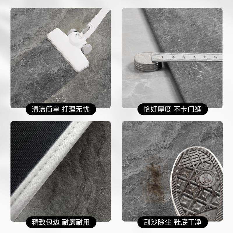 入户门地垫大门口蹭脚垫子防滑入门地毯高端大理石纹进门脚垫轻奢