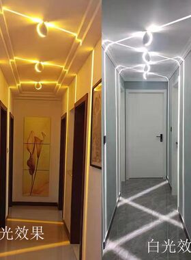led窗台灯门框射灯个性酒店ktv过道走廊通道聚光线条灯进门射线灯