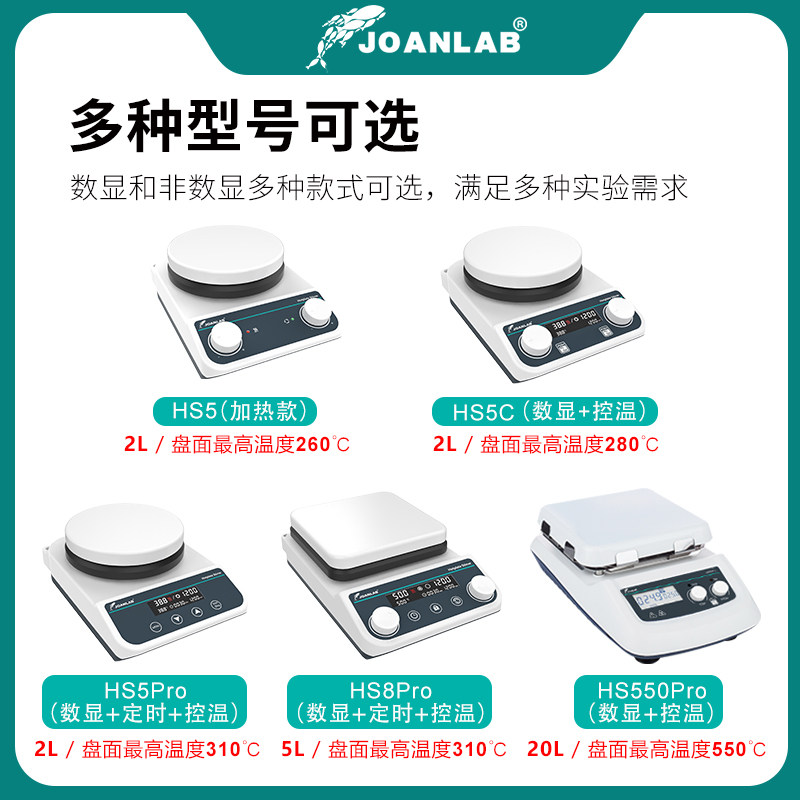 恒温磁力搅拌器加热控温数显高温搅拌台小型电动电磁搅拌机实验室