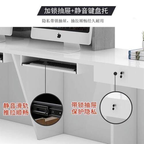 吧台收银台小型店铺超市服装店美容院酒店收银桌柜台接待台轻奢款