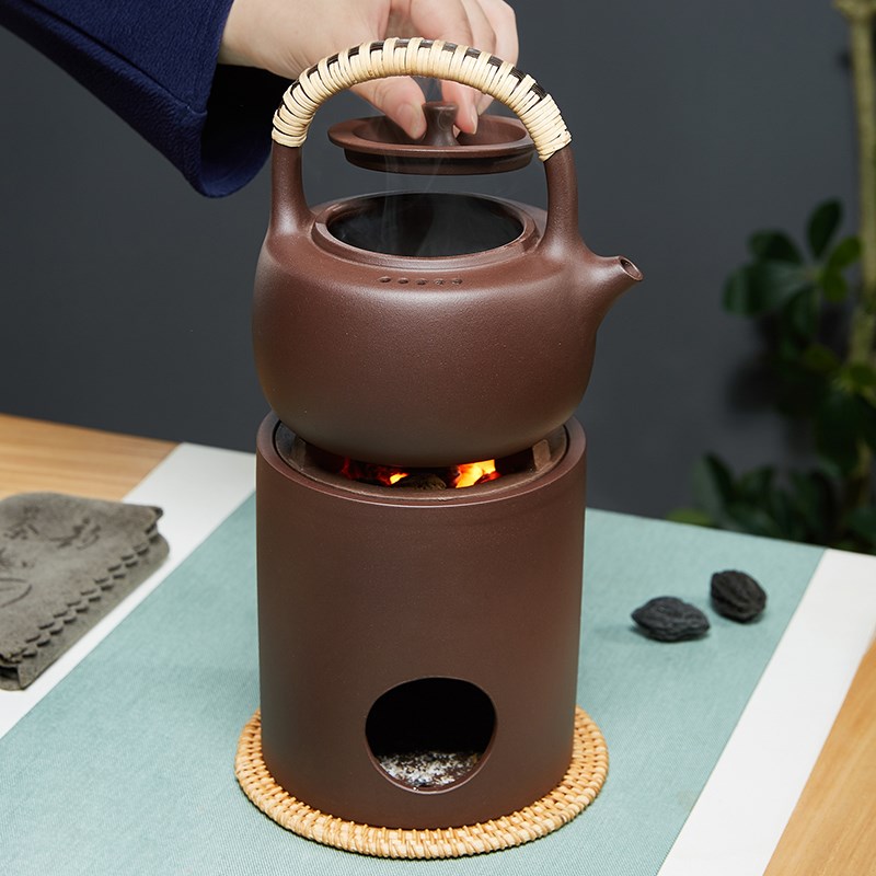 【江壶之友】围炉夜话紫砂茶炉煮茶器耐高温烧水加热炉碳炉风炉