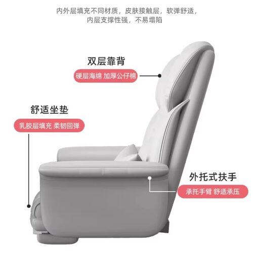 老板椅办公舒适久坐电脑沙发椅可躺休闲家用书桌椅子商务皮座椅子