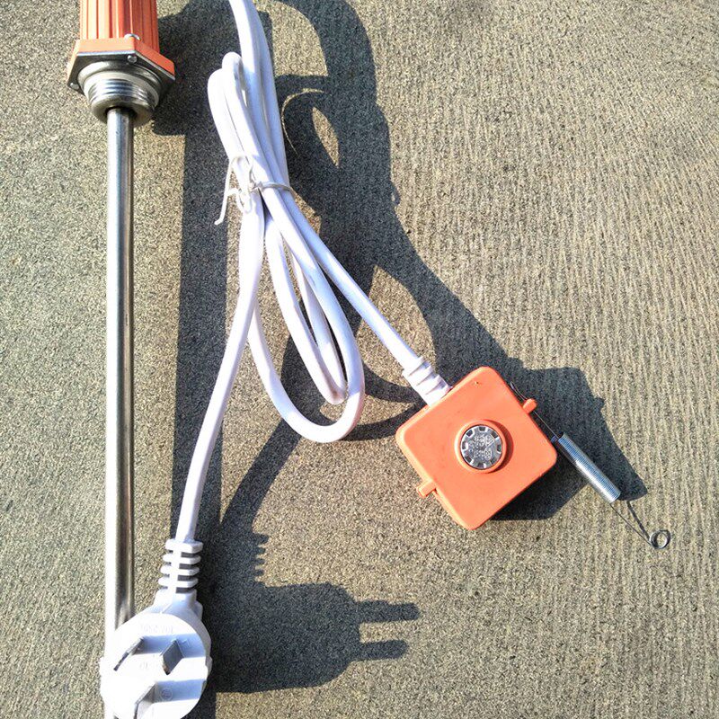 包邮静音水暖电加热棒6分丝扣自动温控1米1000w 800w 600w小功率