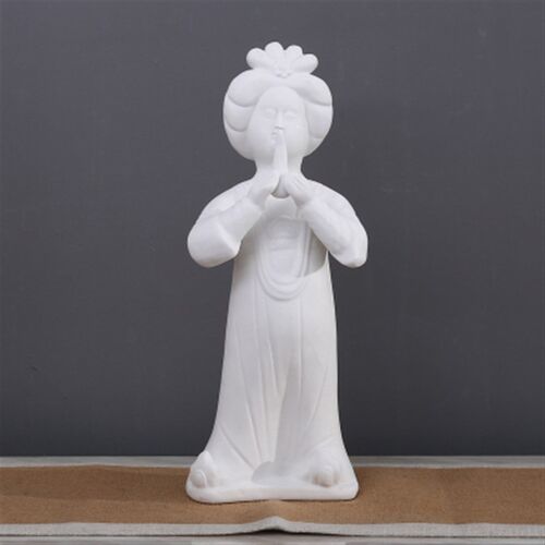 新中式古代奏乐人物摆件家居样板间玄关仕女雕塑摆设博古架装饰品