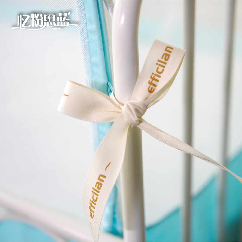 忆粉思蓝2021新款儿童床蚊帐蒙古包免安装拼接床宝宝蚊帐免安装
