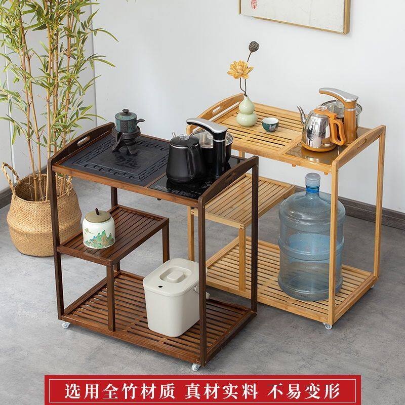 移动茶桌小型家用阳台茶具全套装小茶台烧水壶一体式茶桌简夫茶几