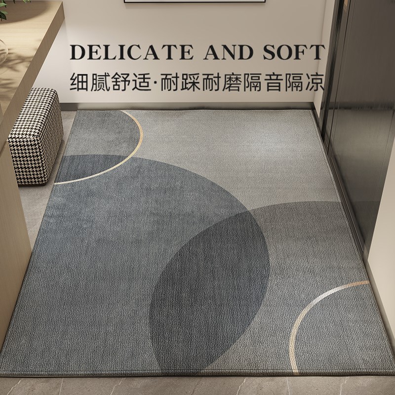 入户门地垫家用轻奢高级感别墅大门口防滑脚垫子进门玄关耐脏地毯