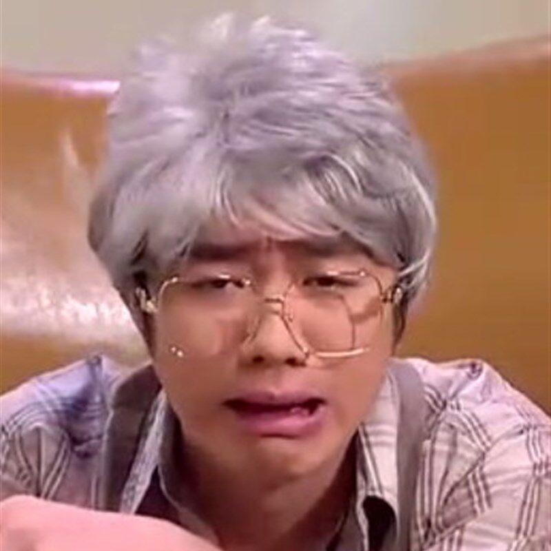 包邮中老年男士花白假发蓬松  舞台话剧表演父亲老爷爷白色有大号