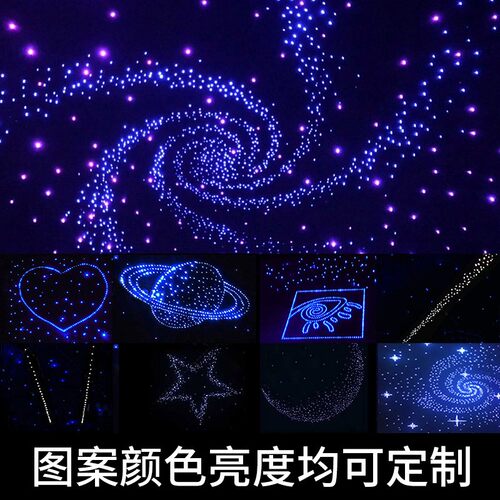 新品动态星空顶天花板满天星吊顶光纤灯酒吧影音室简约装饰卧室