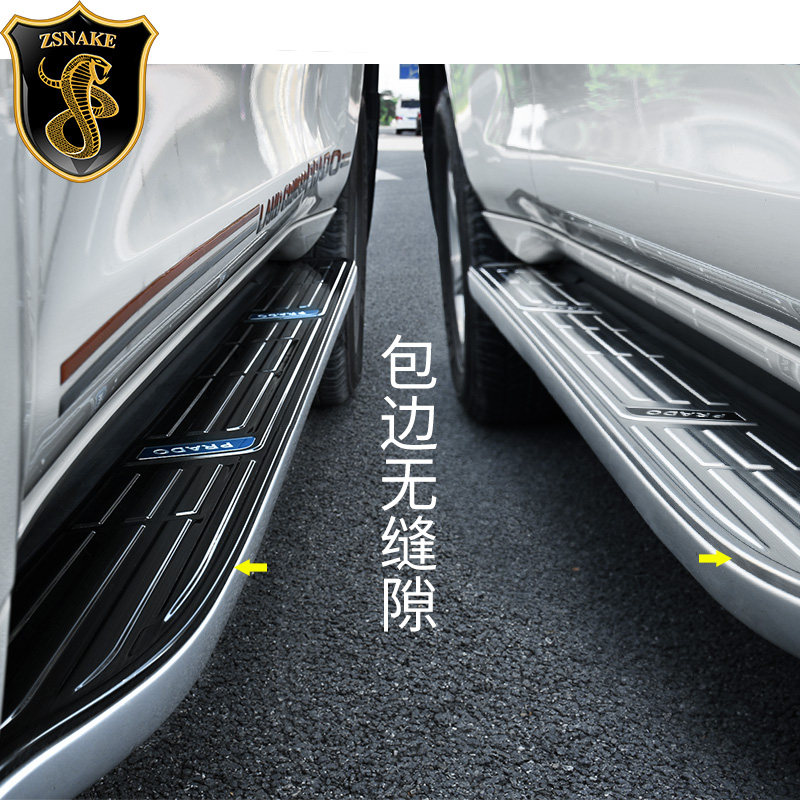 专用于10-23款普拉多脚踏板 霸道踏板盖不锈钢侧踏板面板 改装