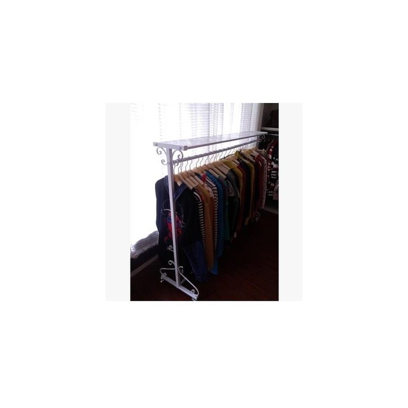 铁艺服装展示架服装店落地式服装挂衣架中岛架货架鞋包陈列架包邮