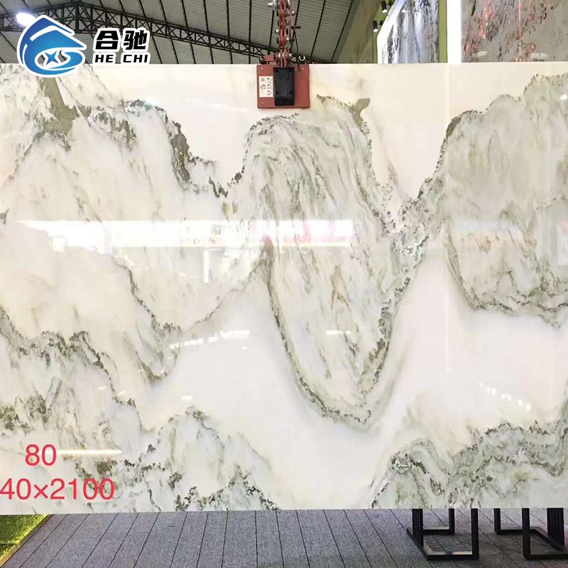 天然大理石玉石山水画奢石材板材加工背景墙飘窗台过门槛石台面