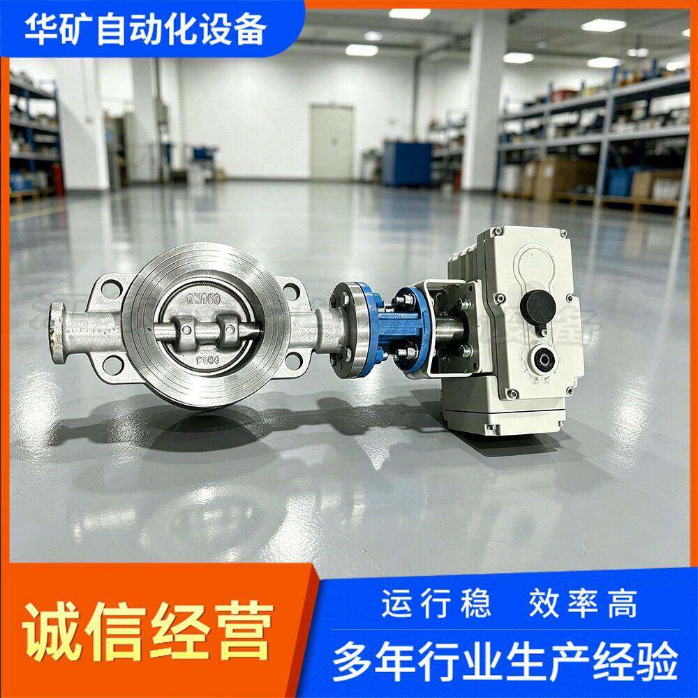 华矿D973W-16P电动硬密封对夹蝶阀化工介质流量调节阀门