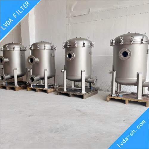 4袋式2号袋多袋快开袋式过滤器大手轮吊环袋滤机DL-4P2S