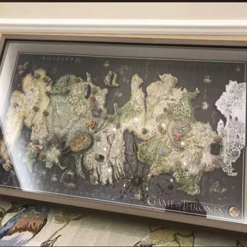 权利游戏拼图外框定制尺寸加厚7cm立体中空画框相框定做拼图框